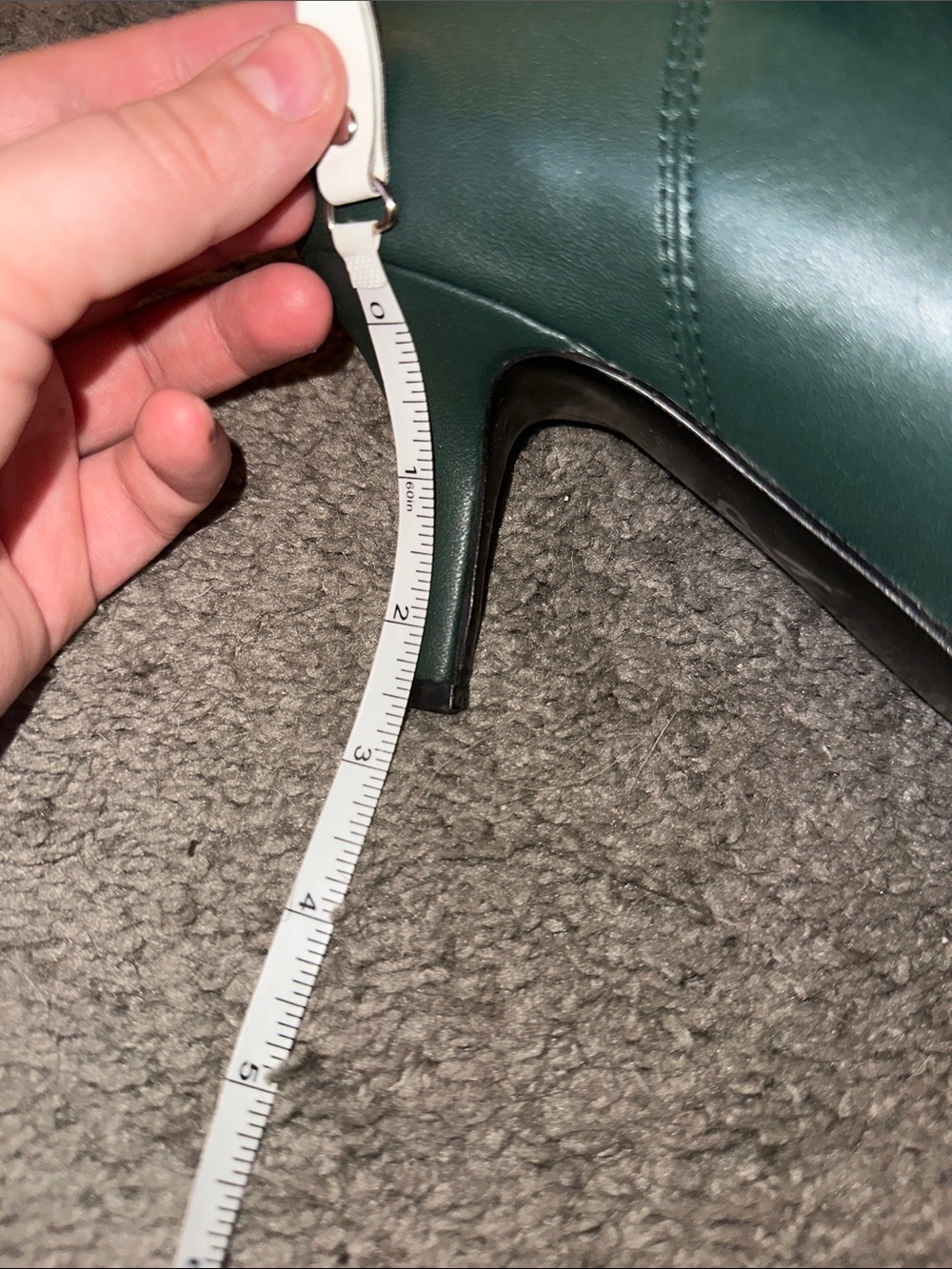 Women's Green Mid-Calf Pointed-Toe Stiletto Boots- Marc Fisher brand - Picture 4 of 4